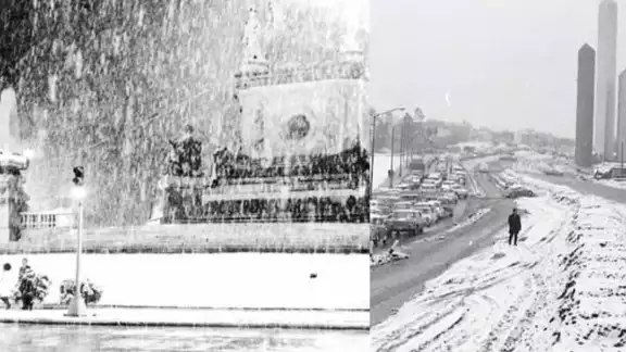 La Ciudad de México nevada. Foto: Especial