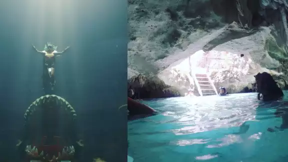 Vaya que si se parecen, este es el cenote que está en la Riviera Maya. Foto: especial Vaya que si se parecen, este es el cenote que está en la Riviera Maya. Foto: especial