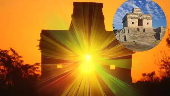 El efecto de luz es similar a lo que ocurre en Chichén Itzá. Foto: Especial El efecto de luz es similar a lo que ocurre en Chichén Itzá. Foto: Especial