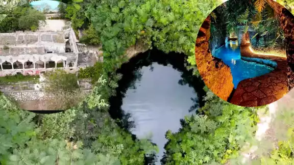 Podrás nadar en un canal lleno de vegetación que te llevará al cenote. Foto: Especial