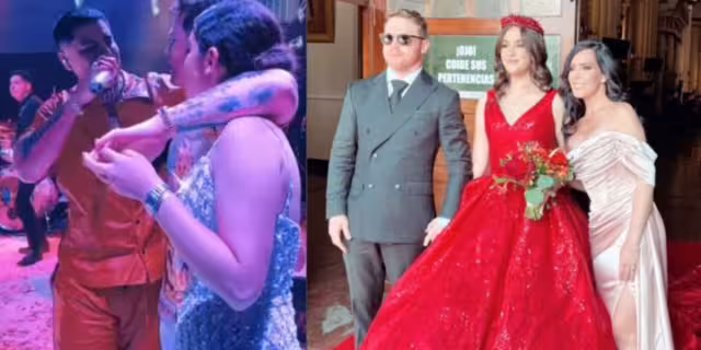 Durante la fiesta de la hija del boxeador y la misa. Foto: Instagram