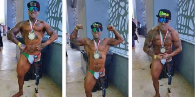 El atleta mostró por qué ganó el primer lugar. Foto: Cortesía