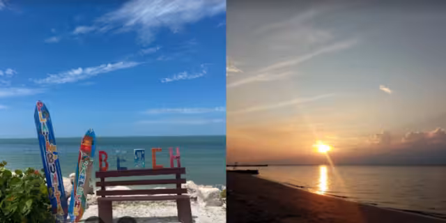 Los atardeceres de Campeche son únicos, en Playa Bonita podrás admirarlos. Fotos: Google Maps