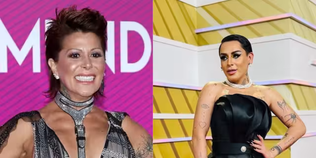 Kunno asistió con un vestido negro satinado. Foto: PapiKunno