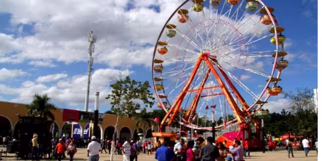 Los juegos mecánicos son unos de los atractivos de la feria. Foto: Especial