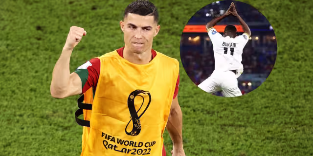 Cristiano tuvo una reacción desde la banca. Foto: Especial