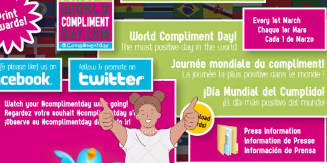 Existe una página para mandar tu cumplido este día: Foto: Especial