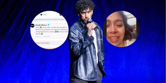 Esta es una de miles de historias que se dieron este viernes en el primer concierto de Bad Bunny en CDMX. Foto: Especial