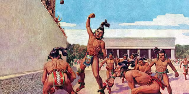 Los Mayas en el juego de pelota. Foto: Especial