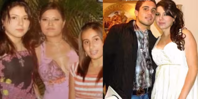 Adriana Meza y Ovidio cuando eran más chicos, así lucía la ahora reina del Cartel de Sinaloa. Foto: Especial