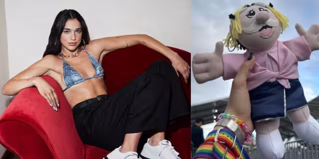 Los peluches no pudieron faltar en el Foro Sol. Foto: Dualipa