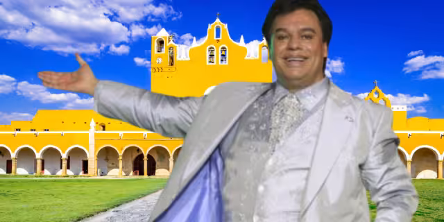 En vida, Juan Gabriel visitó Izamal. Foto: Especial