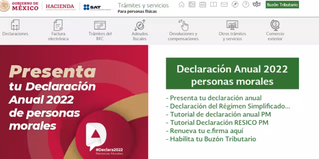 El portal del SAT te guía paso a paso para hacer tu declaración. Foto: Especial
