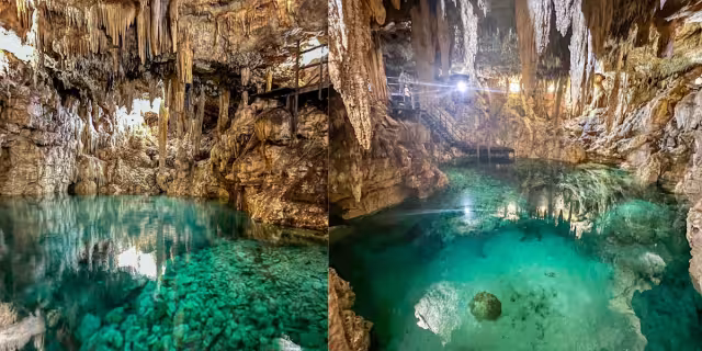 Sus cálidas y cristalinas aguas te enamorarán. Foto: Facebook Cenote San Isidro