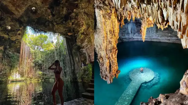Estos bellos lugares está a menos de una hora de Chichén Itzá. Foto: Especiales