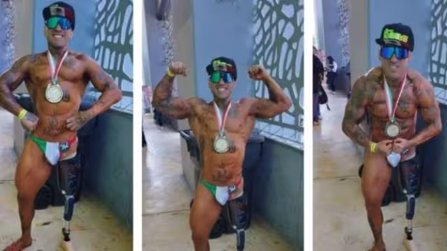 El atleta mostró por qué ganó el primer lugar. Foto: Cortesía