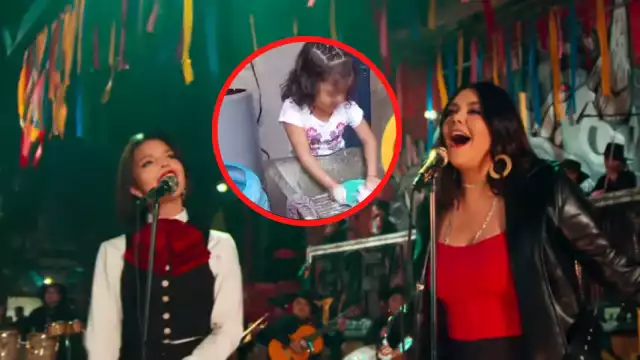 La pequeña fue grabada por su mamá mientras le ayudaba con las labores de la casa. Foto: Tiktok