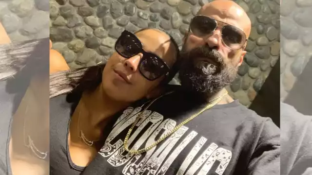 Padre e hija, aunque salió el rumor de que solo era su padrino musical, pero eso no fue verdad, son familia. Foto: Especial