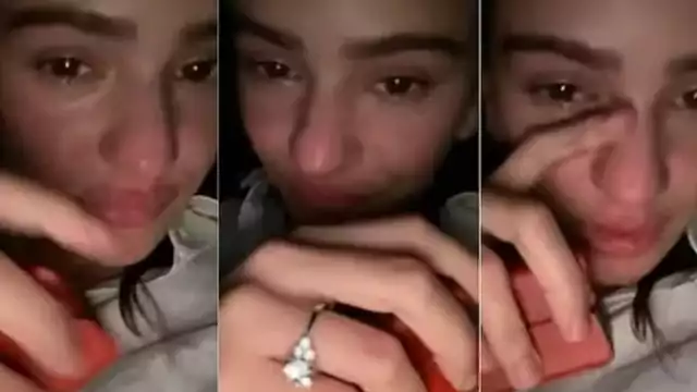 Entre lágrimas, Rosalía comparte el momento en el que recibió el anillo de compromiso. Foto: Especial