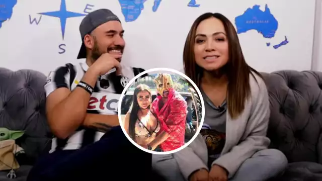 Alex Montiel y Dana en el tag de la esposa. Foto: Especial