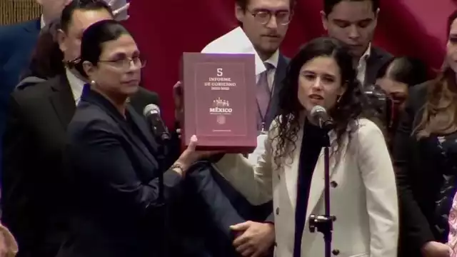 Luisa María Alcalde fue la primera secretaria de Gobernación en dar un mensaje