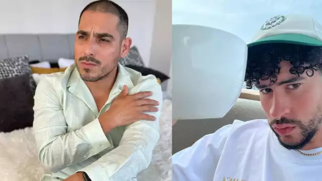 ¿Y qué tal sería pensar en una colaboración entre estos dos grades?. Foto: Instagram BadBunny y EspinozaPaz