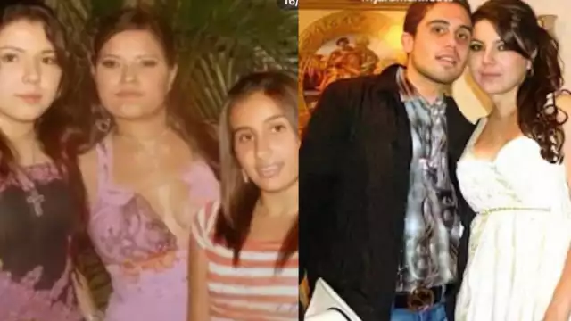 Adriana Meza y Ovidio cuando eran más chicos, así lucía la ahora reina del Cartel de Sinaloa. Foto: Especial