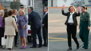 Jill Biden llegó al AIFA la tarde de este domingo
