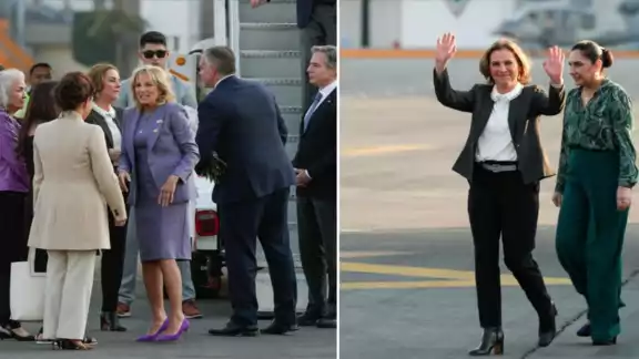 Jill Biden llegó al AIFA la tarde de este domingo Jill Biden llegó al AIFA la tarde de este domingo