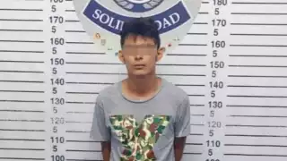 El hombre intentó escapar en su motocicleta