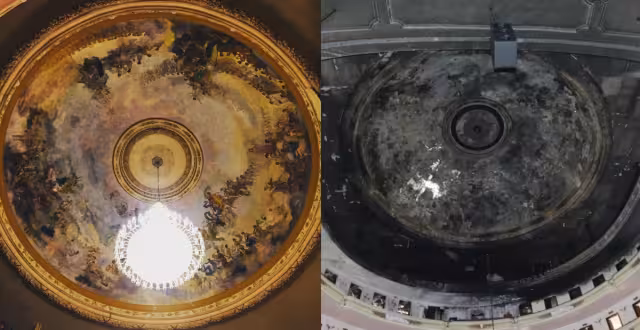 'Las Musas' del Teatro Peón Contreras de Mérida fue realizada por Nicolás Allegretti en el siglo XIX