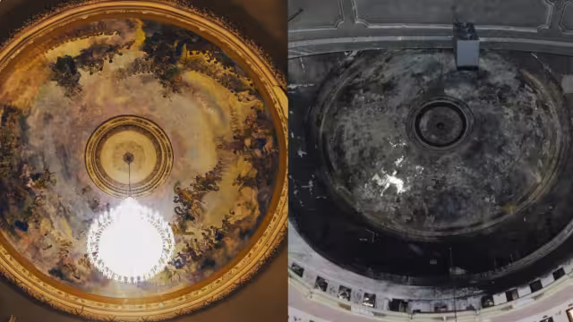 'Las Musas' del Teatro Peón Contreras de Mérida fue realizada por Nicolás Allegretti en el siglo XIX