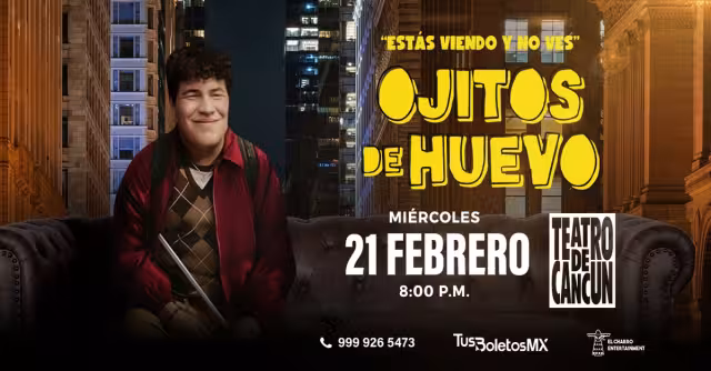 Ojitos de huevo se presentará en el teatro de Cancún