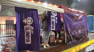 Feministas exigen afuera de la Cámara de Diputados; aprobación de la Ley Olimpia