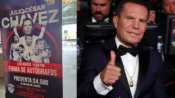 Julio César Chávez golpeado...por la crítica, cobra miles por autógrafo Julio César Chávez golpeado...por la crítica, cobra miles por autógrafo
