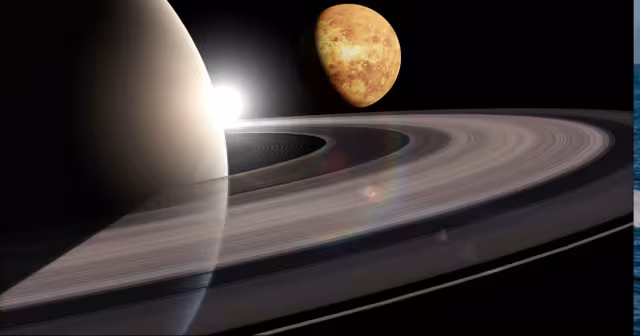 Saturno y venus
