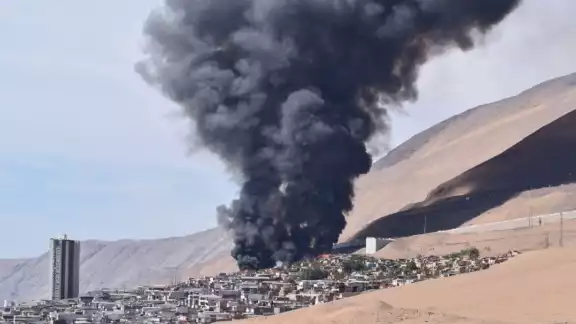 El incendio en Chile es de gran escala El incendio en Chile es de gran escala