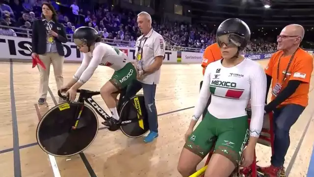 Yuli Verdugo y Daniela Gaxiola perdieron su serie de velocidad por equipos contra Rusia. Foto: Especial