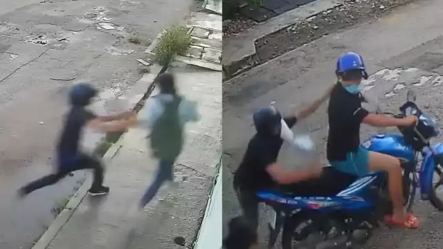 Los dos sujetos lograron huir del lugar sin lograr su cometido