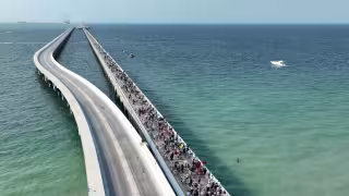 Caminata Sobre el Mar 2026 de Progreso registró a más de mil 500 personas