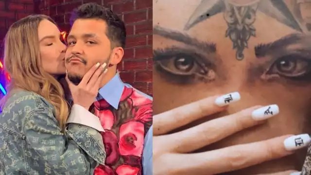 Los tatuajes que se hizo Nodal en honor a Belinda han sido cubiertos en su totalidad