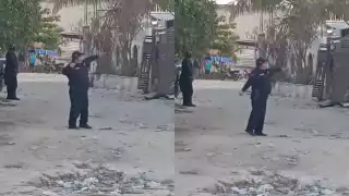 Policías de Celestún detienen a dos presuntos ladrones con ' arma secreta', ¡un tirahule!