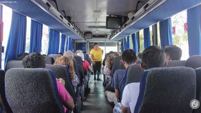 El operativo de revisión se dio cuando el autobús circulaba a la altura de Poxilá, comisaría de Umán