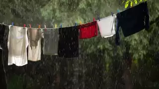 Las lluvias suelen causar problemas para que los yucatecos laven la ropa