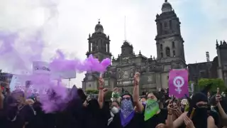 La marcha se dirige a l plancha del zócalo donde convergerán todos los contingentes