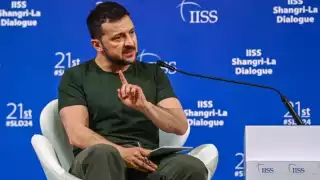 Volodimir Zelenski, presidente de Ucrania, rechazó tajantemente la propuesta de alto al fuego de Vladimir Putin