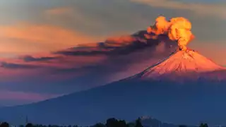 Así es como ha estado activo el volcán Popocatépetl este domingo 7 de enero