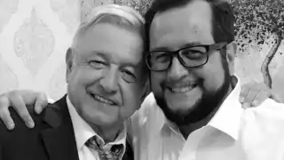 Presidente de México, Andrés Manuel López Obrador y su hijo José Ramón López Beltrán