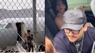Christian Nodal y Ángela Aguilar vuelve a aparecer juntos y tomados de la mano