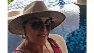 Sylvia Pasquel reapareció tras el pado del Huracán Otis en Acapulco